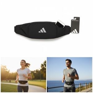 Adidas Pacer Running Belt Sports Hiking Waist Bag Fanny Pack Sling Hip Sack